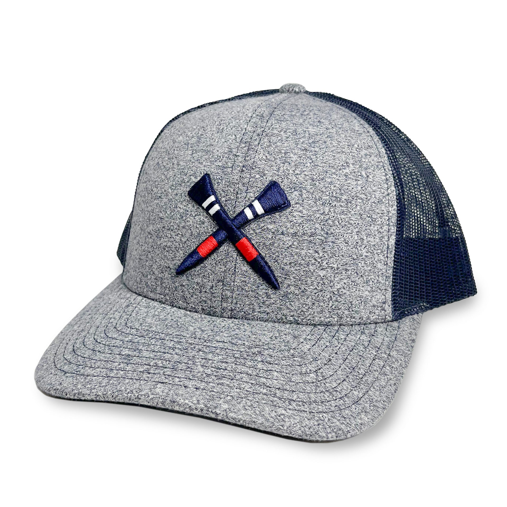 "The Cross Tees", Navy Heather Snap-Back